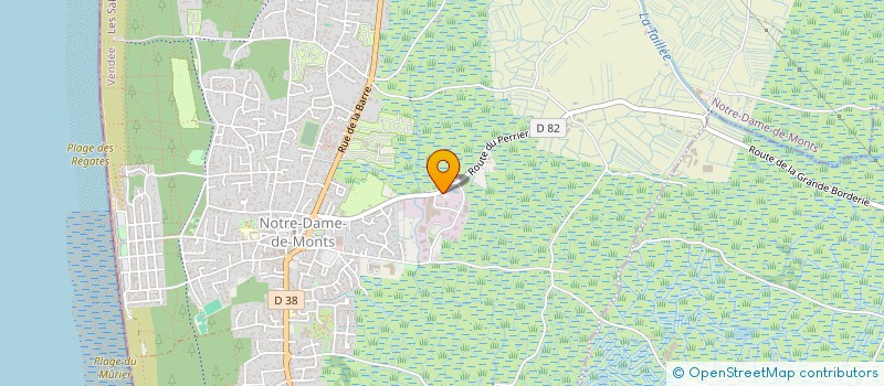 localisation de l'entreprise BRAVAA  NOTRE-DAME-DE-MONTS