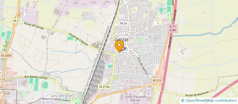 localisation de l'entreprise BRAVARD CHAVAROT  GERZAT