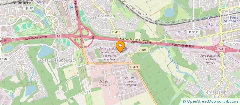 localisation de l'entreprise BRAVESTAR  COLLEGIEN