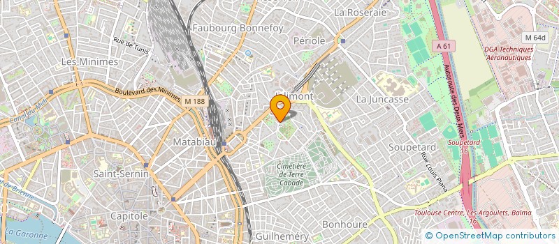localisation de l'entreprise BRAVI COUVERTURE ZINGUERIE TRADITIONNELLE à TOULOUSE