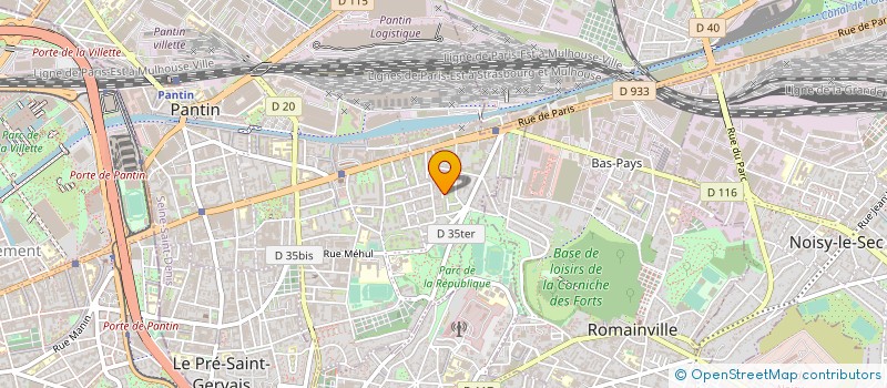 localisation de l'entreprise BRAVO D.D.P.  PANTIN