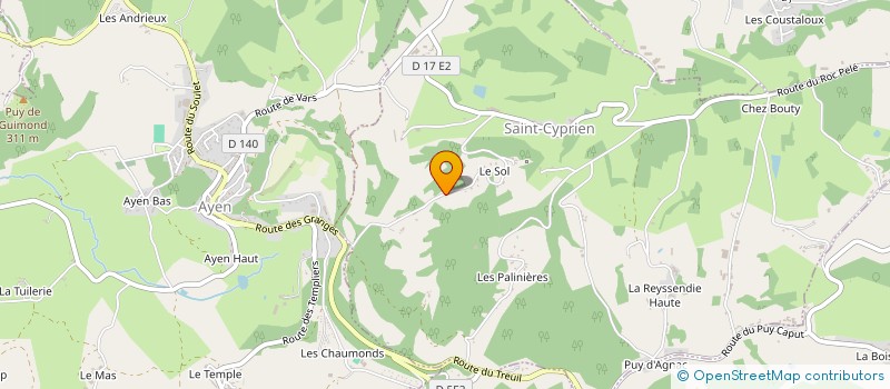 localisation de l'entreprise BRAVO MARKETING  SAINT-CYPRIEN