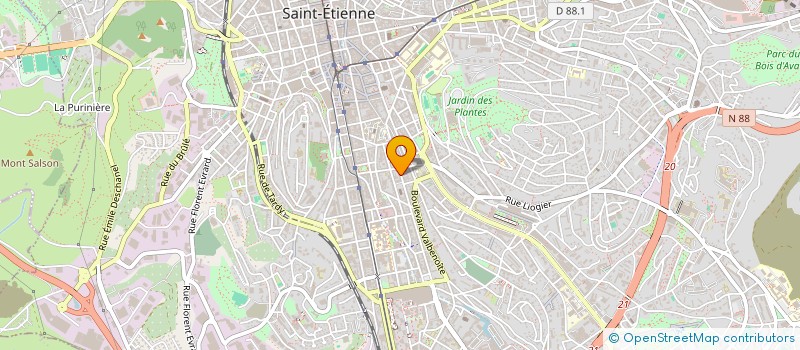 localisation de l'entreprise BRAVO PIZZA  SAINT-ETIENNE