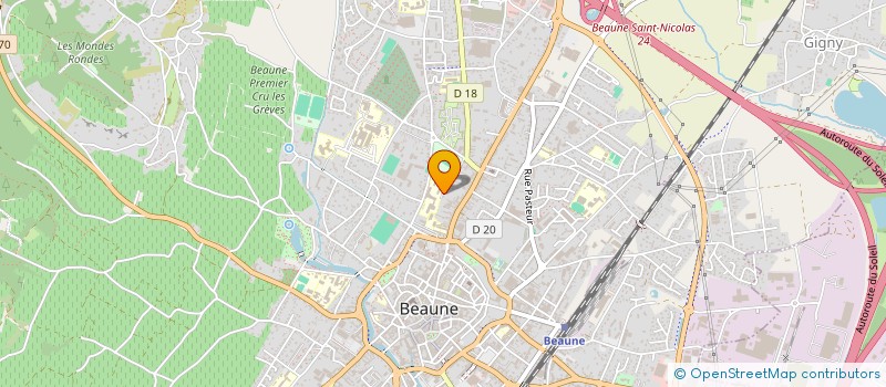 localisation de l'entreprise BRAVY à BEAUNE
