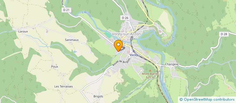 localisation de l'entreprise BRAY  VOREY