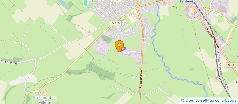 localisation de l'entreprise BRAY CHARPENTES INDUSTRIELLES  GOURNAY-EN-BRAY