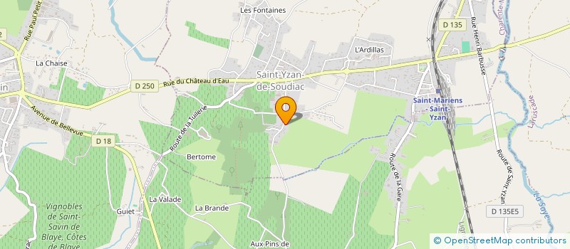 localisation de l'entreprise BRAYDEN  SAINT-YZAN-DE-SOUDIAC