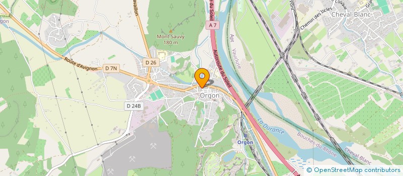 localisation de l'entreprise BRAYJE  ORGON