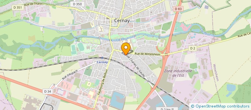 localisation de l'entreprise BRAZ à CERNAY