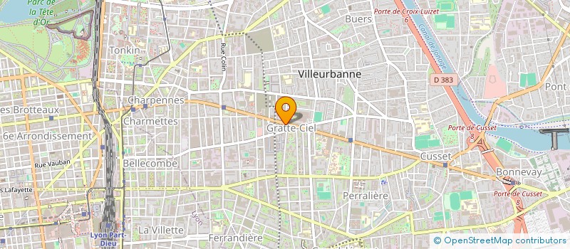 localisation de l'entreprise BRAZ COIFFURE à VILLEURBANNE