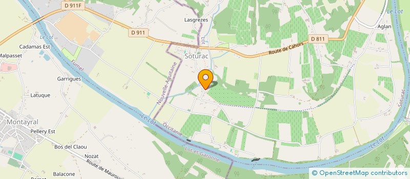 localisation de l'entreprise BRAZ HONORIN MACONNERIE  SOTURAC