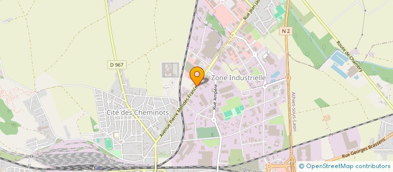 localisation de l'entreprise BRAZIER à LAON