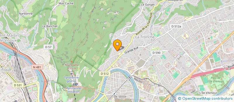 localisation de l'entreprise BRAZIER PATRIMOINE  LA TRONCHE