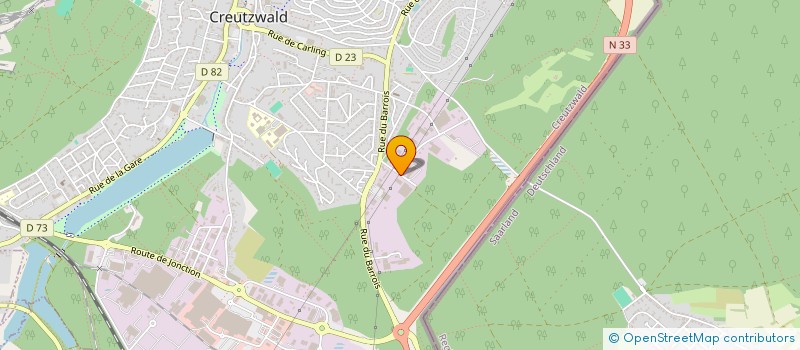 localisation de l'entreprise BRAZIL SARL  CREUTZWALD