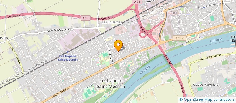 localisation de l'entreprise BRAZILIAN JIU JITSU ORLEANS à LA CHAPELLE-SAINT-MESMIN