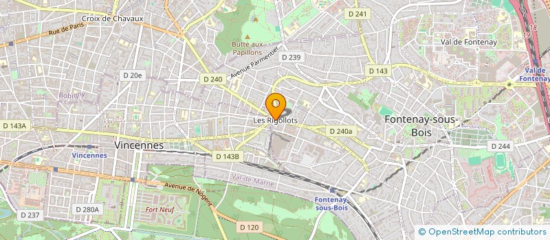 localisation de l'entreprise BRAZILLET OPTIQUE à FONTENAY-SOUS-BOIS