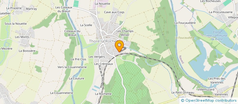 localisation de l'entreprise BRAZILLIER  THORE-LA-ROCHETTE