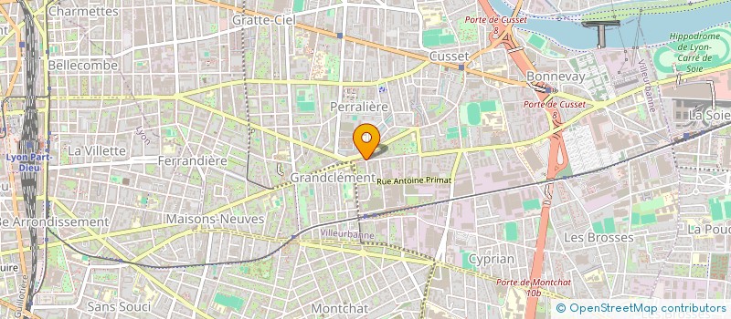 localisation de l'entreprise BRAZZA KIN  VILLEURBANNE