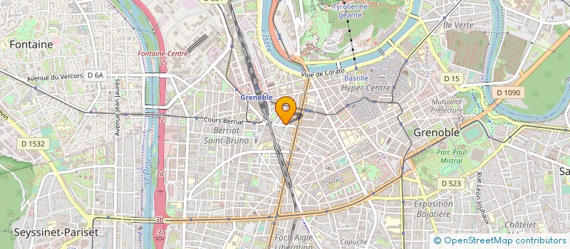 localisation de l'entreprise BRAZZA PUB  GRENOBLE