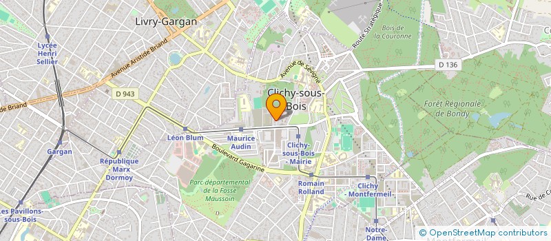 localisation de l'entreprise BRB à CLICHY-SOUS-BOIS