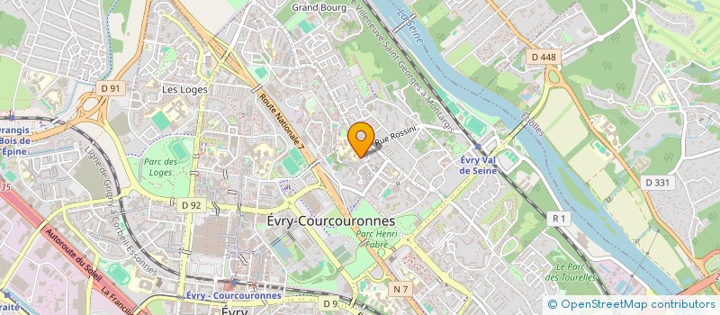 localisation de l'entreprise BRB à EVRY-COURCOURONNES
