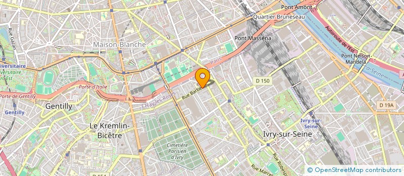 localisation de l'entreprise BRB AMENAGEMENT à IVRY-SUR-SEINE
