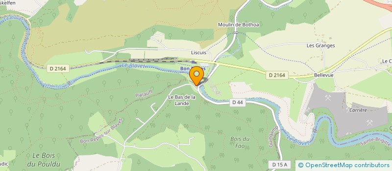 localisation de l'entreprise BRB FINANCEMENT  BON REPOS SUR BLAVET