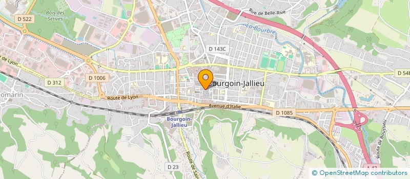 localisation de l'entreprise BRB INTERIEUR à BOURGOIN-JALLIEU