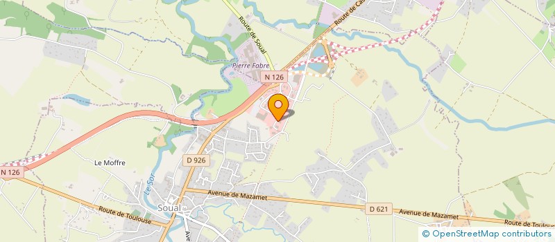 localisation de l'entreprise BRC  SOUAL