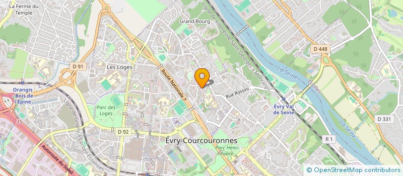 localisation de l'entreprise BRC à EVRY-COURCOURONNES