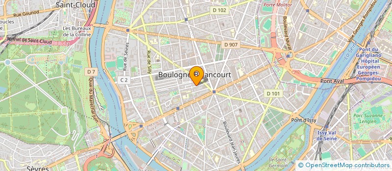 localisation de l'entreprise BRC à BOULOGNE-BILLANCOURT