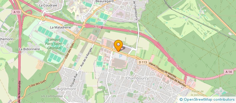 localisation de l'entreprise BRC  CHAMBOURCY