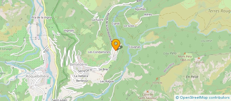 localisation de l'entreprise BRC  LA BOLLENE-VESUBIE