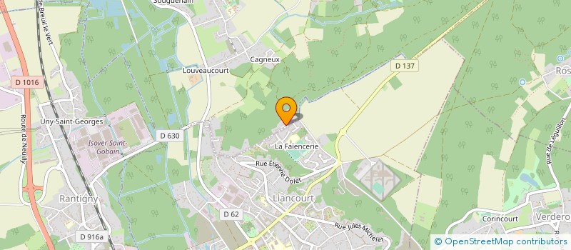 localisation de l'entreprise BRC CONFORT  BAILLEVAL