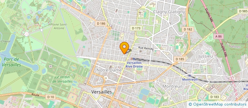 localisation de l'entreprise BRC ET ASSOCIES à VERSAILLES
