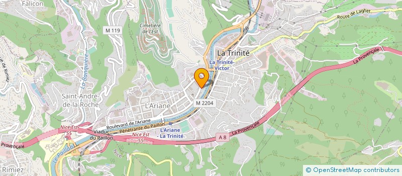 localisation de l'entreprise BRC MENUISERIE à NICE