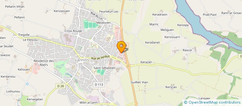 localisation de l'entreprise BRC-PARTS  LANNILIS