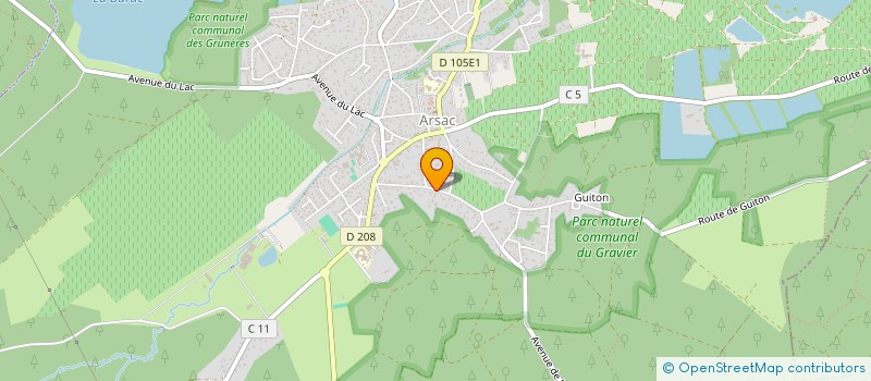 localisation de l'entreprise BRC STUDIO  ARSAC