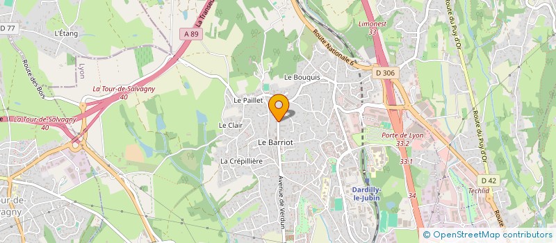 localisation de l'entreprise BRCRDIGITAL à DARDILLY