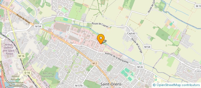 localisation de l'entreprise BRCT à SAINT-ORENS-DE-GAMEVILLE