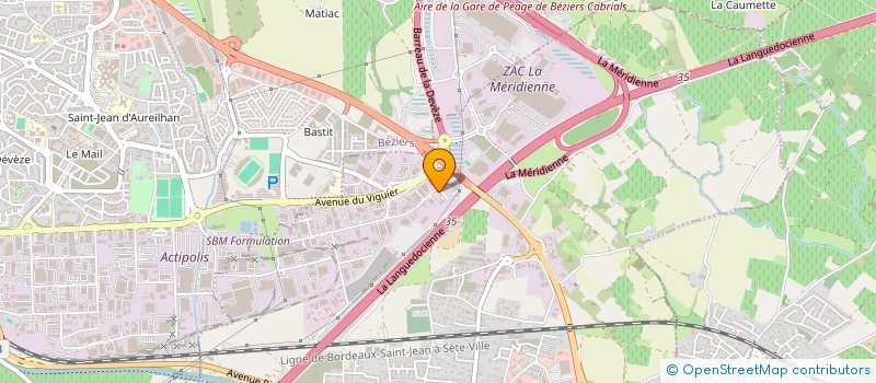 localisation de l'entreprise BRD INVEST à VILLENEUVE-LES-BEZIERS