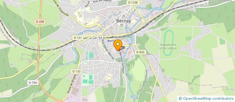 localisation de l'entreprise BRE  BERNAY