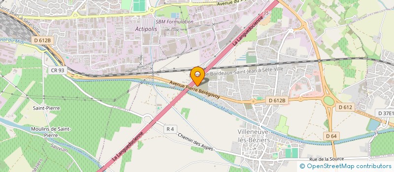 localisation de l'entreprise BRE-MAN INVESTISSEMENT  VILLENEUVE-LES-BEZIERS