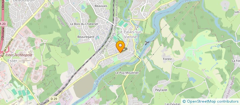 localisation de l'entreprise BRE PROMOTION  LE PALAIS-SUR-VIENNE