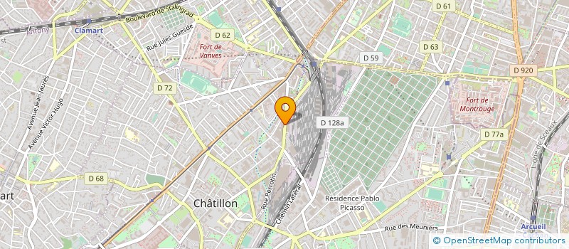 localisation de l'entreprise BREA à CHATILLON