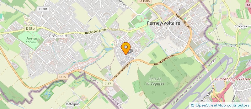 localisation de l'entreprise BREA à FERNEY-VOLTAIRE