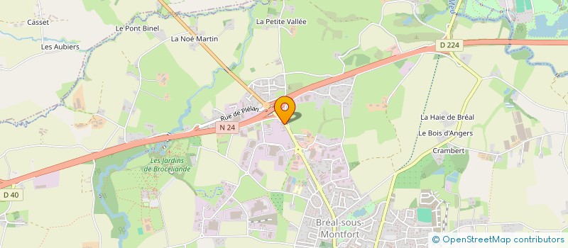 localisation de l'entreprise BREABAT  BREAL-SOUS-MONTFORT