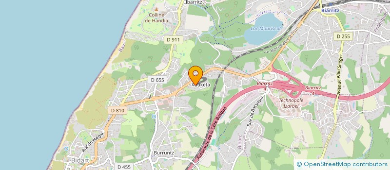 localisation de l'entreprise BREACK AND UP à BIDART