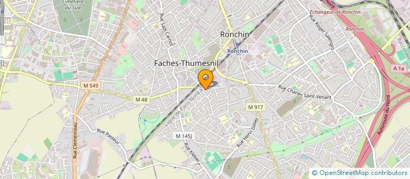 localisation de l'entreprise BREAD & FOOD COFFEE à FACHES-THUMESNIL