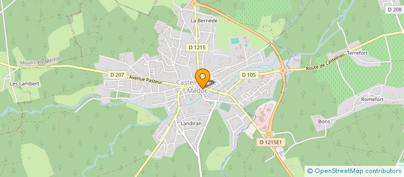 localisation de l'entreprise BREAD HOUSE  CASTELNAU-DE-MEDOC